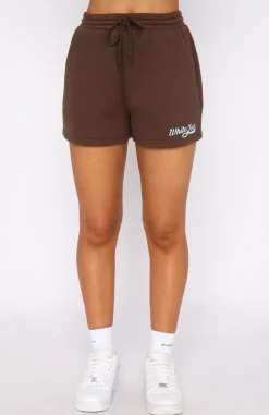 Shorts | White Fox Boutique Moving Different Lounge Shorts Chocolate brown