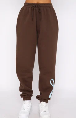 Sweatpants | White Fox Boutique Moving Different Sweatpants Chocolate brown
