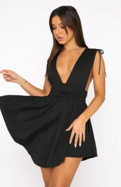 Restocked | White Fox Boutique My Pleasure Mini Dress black