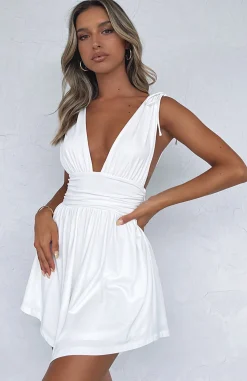 Restocked | White Fox Boutique My Pleasure Mini Dress white