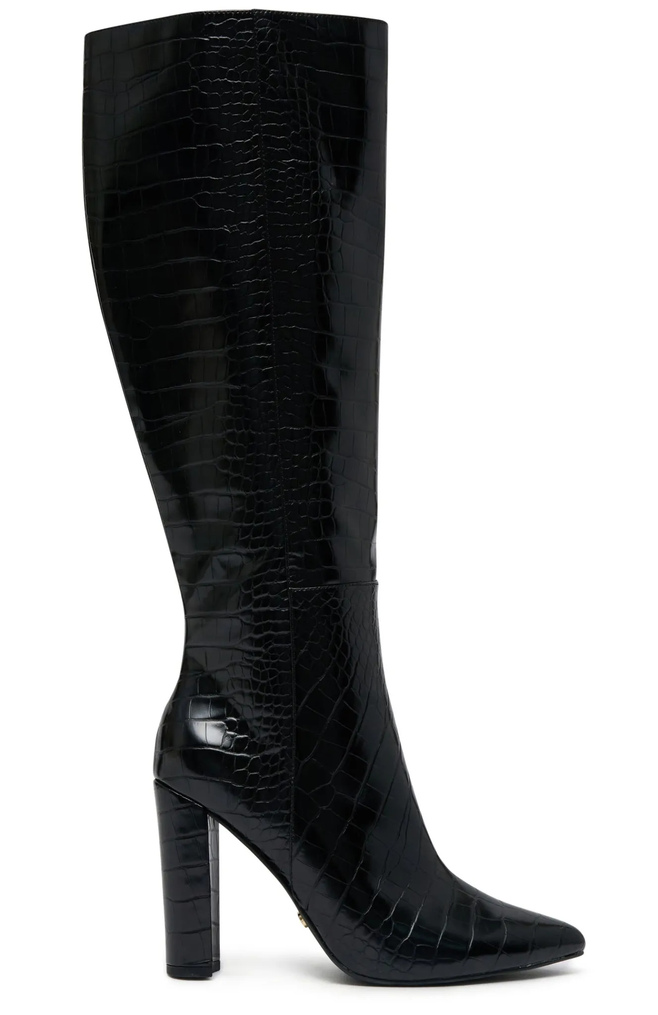 Boots | White Fox Boutique Naomi Knee High Boots Croc black