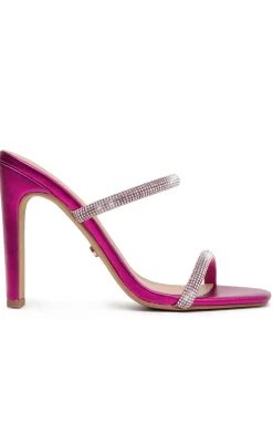 Heels | White Fox Boutique Natalia Mules Fuchsia pink