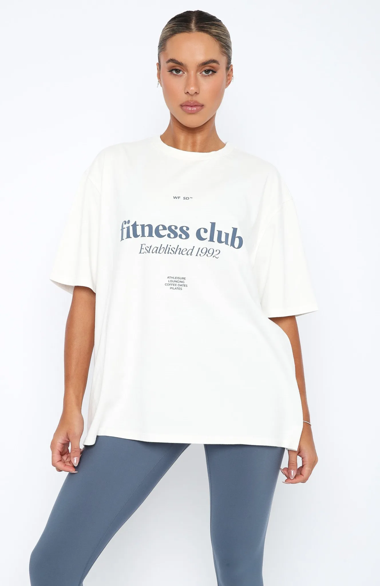 Sports Bras & Crops | White Fox Boutique Nate Oversized T-Shirt white