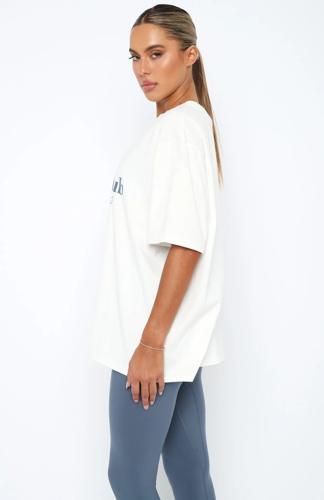 Sports Bras & Crops | White Fox Boutique Nate Oversized T-Shirt white