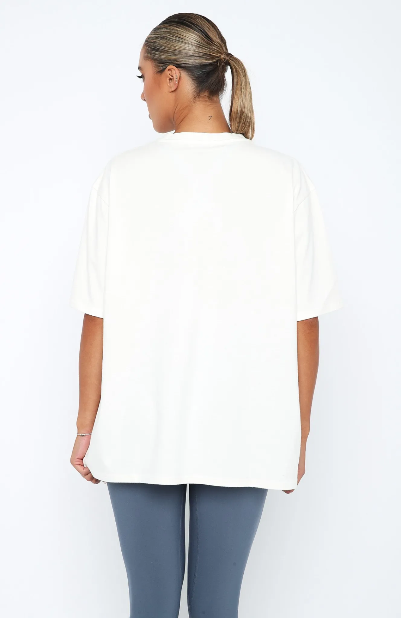Sports Bras & Crops | White Fox Boutique Nate Oversized T-Shirt white