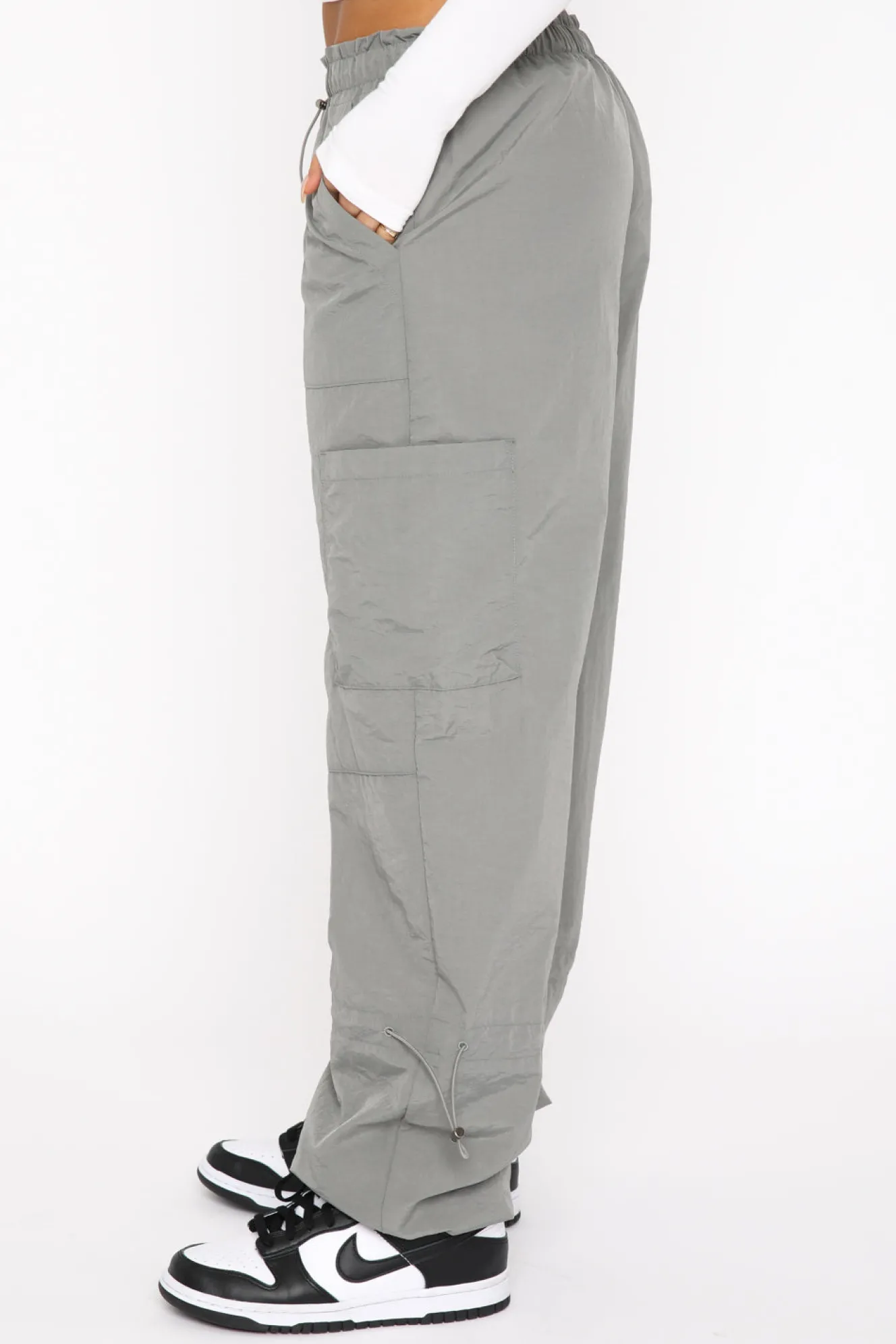 Pants | White Fox Boutique Never Blend In Cargo Pants Charcoal grey