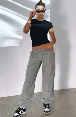 Pants | White Fox Boutique Never Blend In Cargo Pants Charcoal grey
