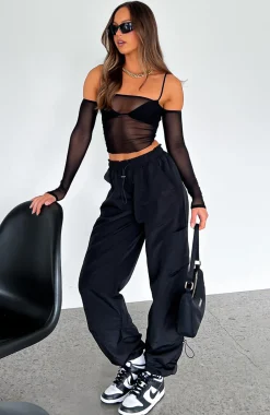 Pants | White Fox Boutique Never Blend In Cargo Pants black