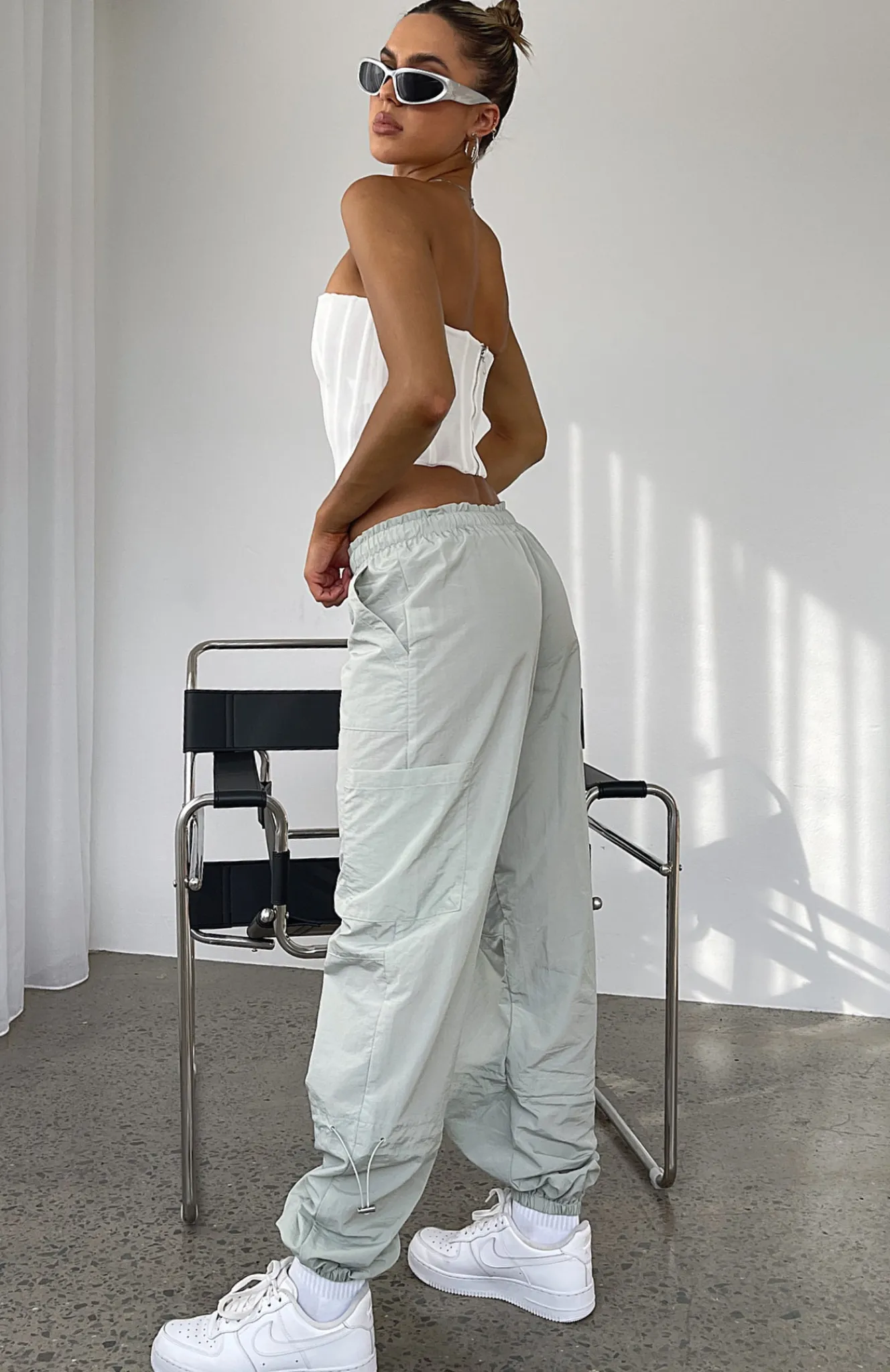 Pants | White Fox Boutique Never Blend In Cargo Pants Light grey