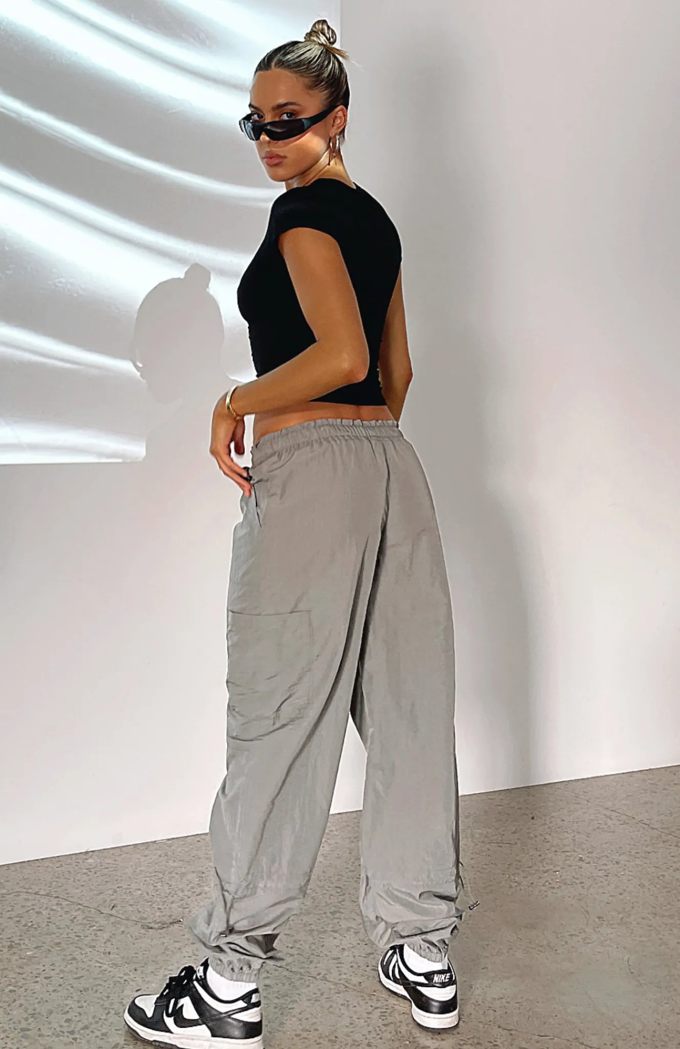 Pants | White Fox Boutique Never Blend In Cargo Pants Charcoal grey