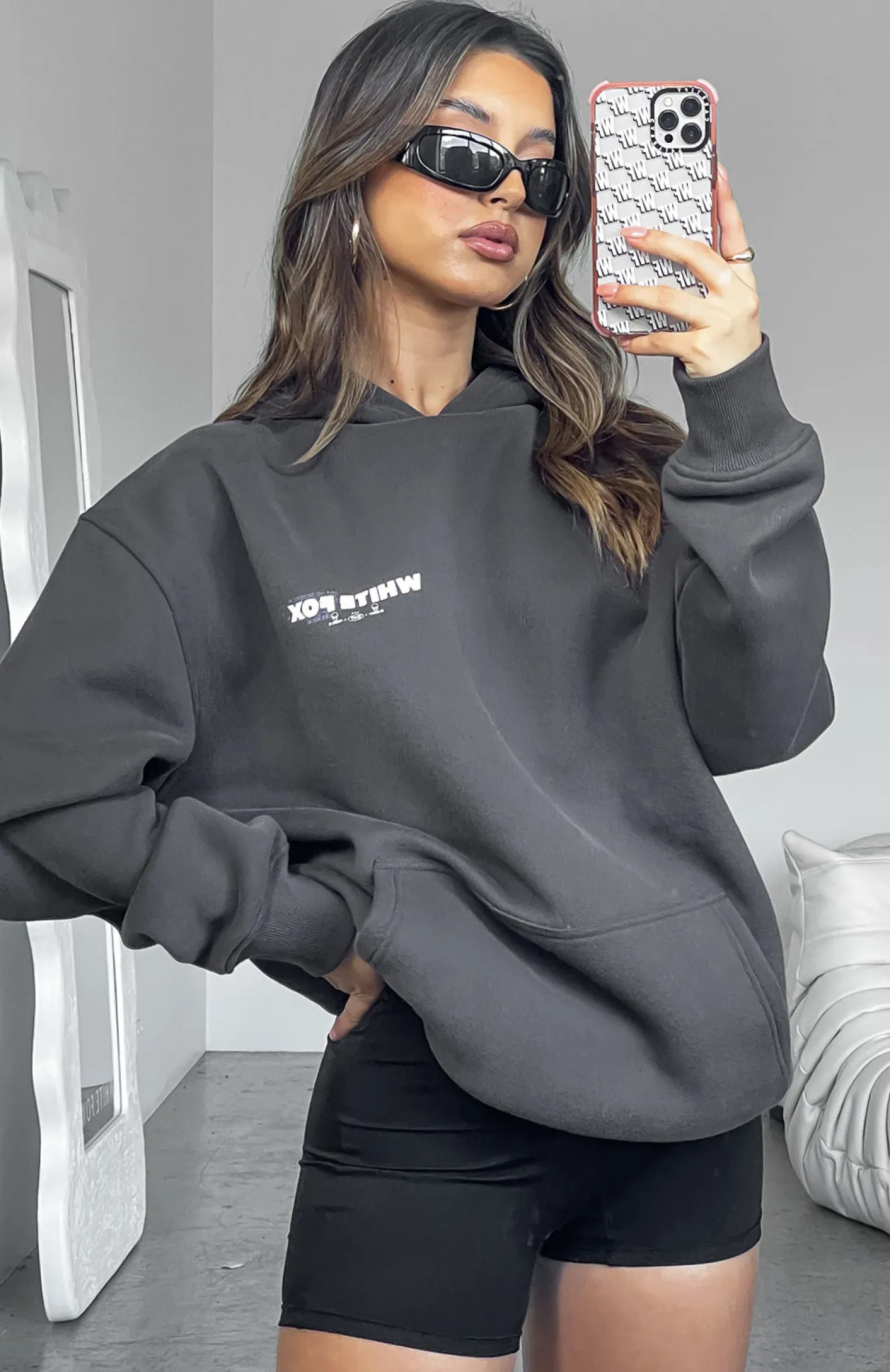 Jackets & Blazers | White Fox Boutique New Dimension Hoodie Charcoal grey