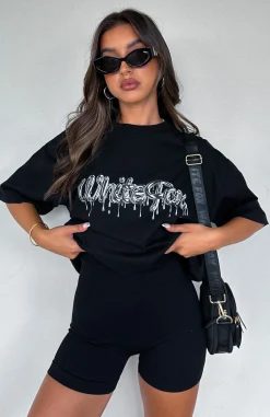 Shirts & Blouses | White Fox Boutique New Generation Oversized Tee black