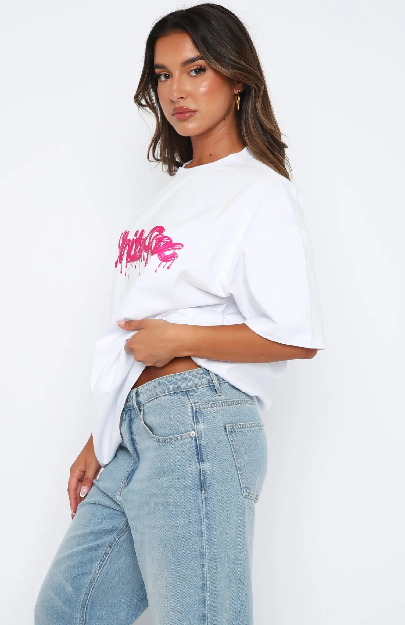 Shirts & Blouses | White Fox Boutique New Generation Oversized Tee white