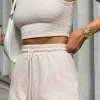 Shorts | White Fox Boutique New Location Waffle Shorts Oatmeal nude
