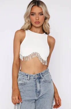Shirts & Blouses | White Fox Boutique New Normal Crop white