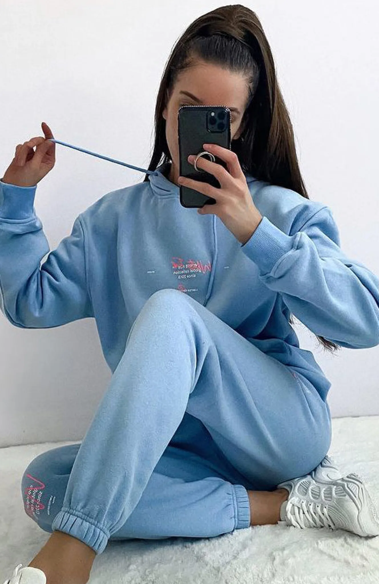 Sweatpants | White Fox Boutique New Story Sweatpants Baby blue