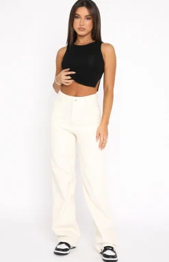 Pants | White Fox Boutique Next Issue Pants Cream white