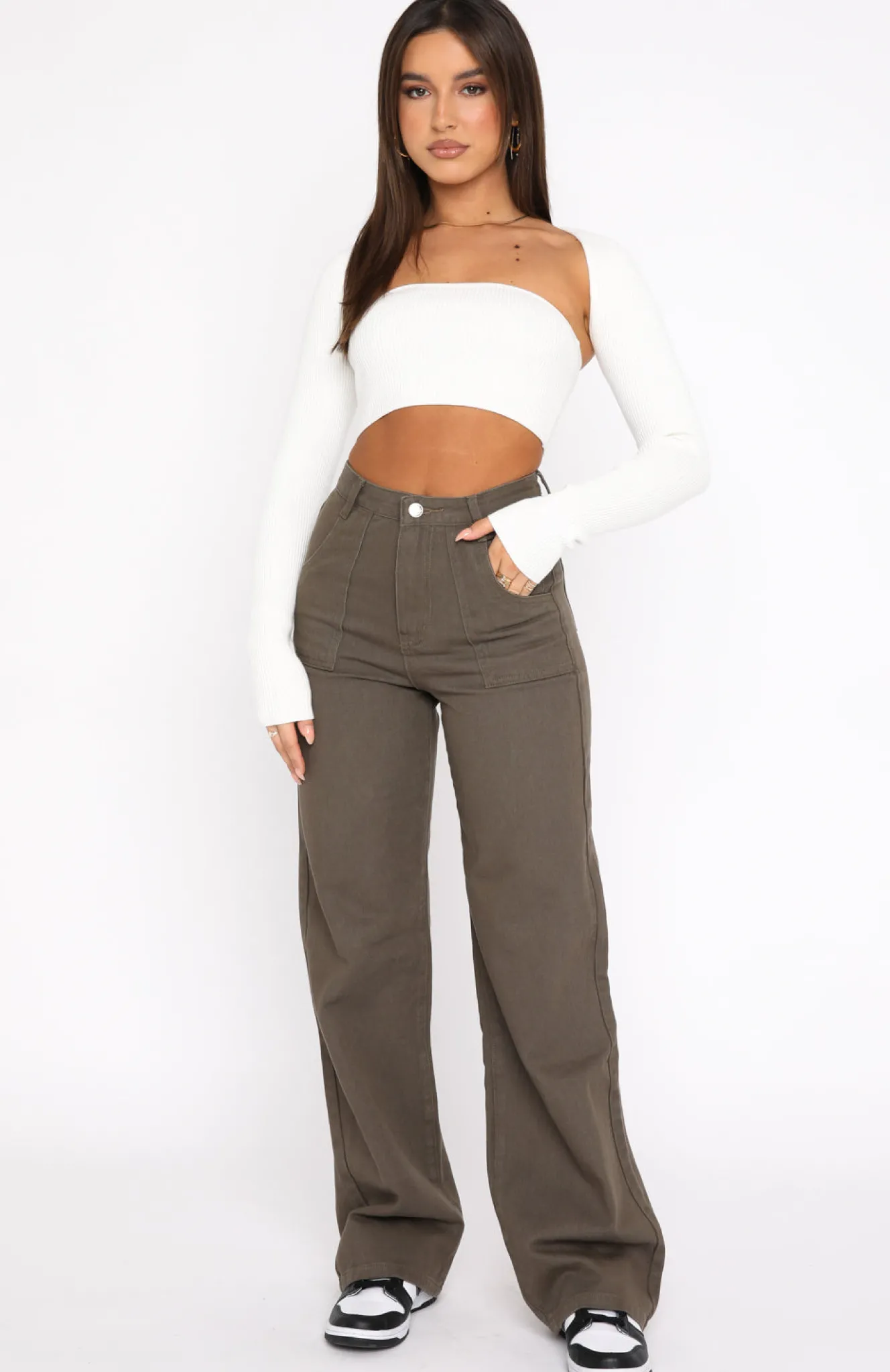 Pants | White Fox Boutique Next Issue Pants Khaki green