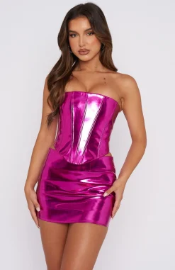 Restocked | White Fox Boutique Night Fever Mini Skirt Hot pink