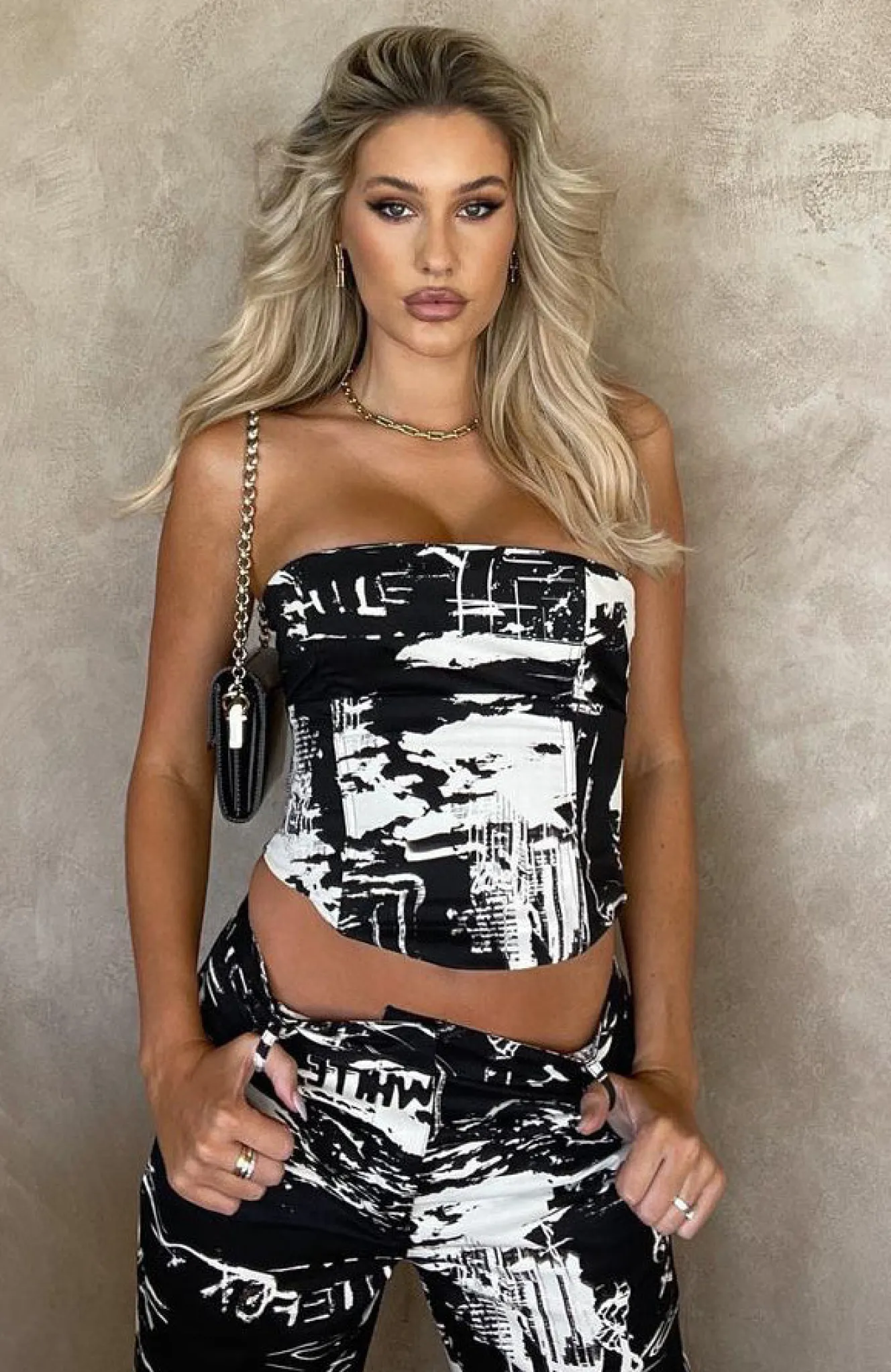Shirts & Blouses | White Fox Boutique No Drama Bustier Dice black