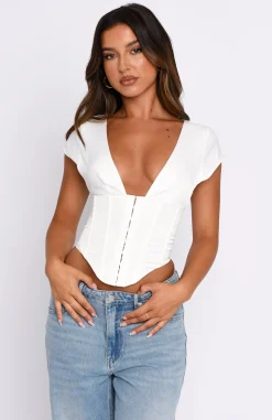 Shirts & Blouses | White Fox Boutique No Love Lost Bustier white