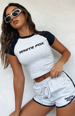 Shirts & Blouses | White Fox Boutique No Reason Baby Tee Marle grey