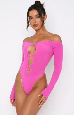 Shirts & Blouses | White Fox Boutique None Of Your Concern Bodysuit Hot pink