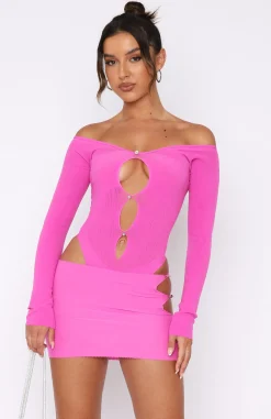 Shirts & Blouses | White Fox Boutique None Of Your Concern Bodysuit Hot pink