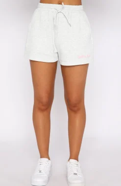 Shorts | White Fox Boutique Not A Dream Lounge Shorts Marle grey