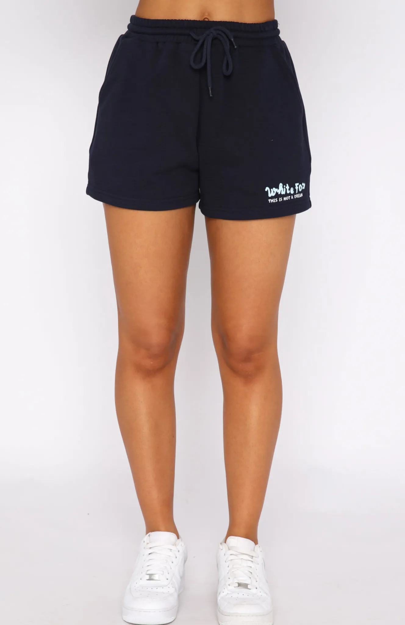 Shorts | White Fox Boutique Not A Dream Lounge Shorts Navy blue