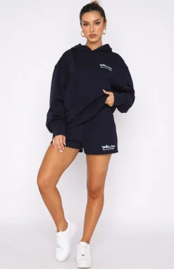 Shorts | White Fox Boutique Not A Dream Lounge Shorts Navy blue