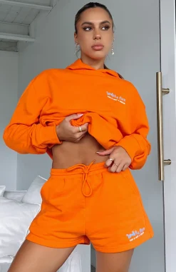 Shorts | White Fox Boutique Not A Dream Lounge Shorts orange