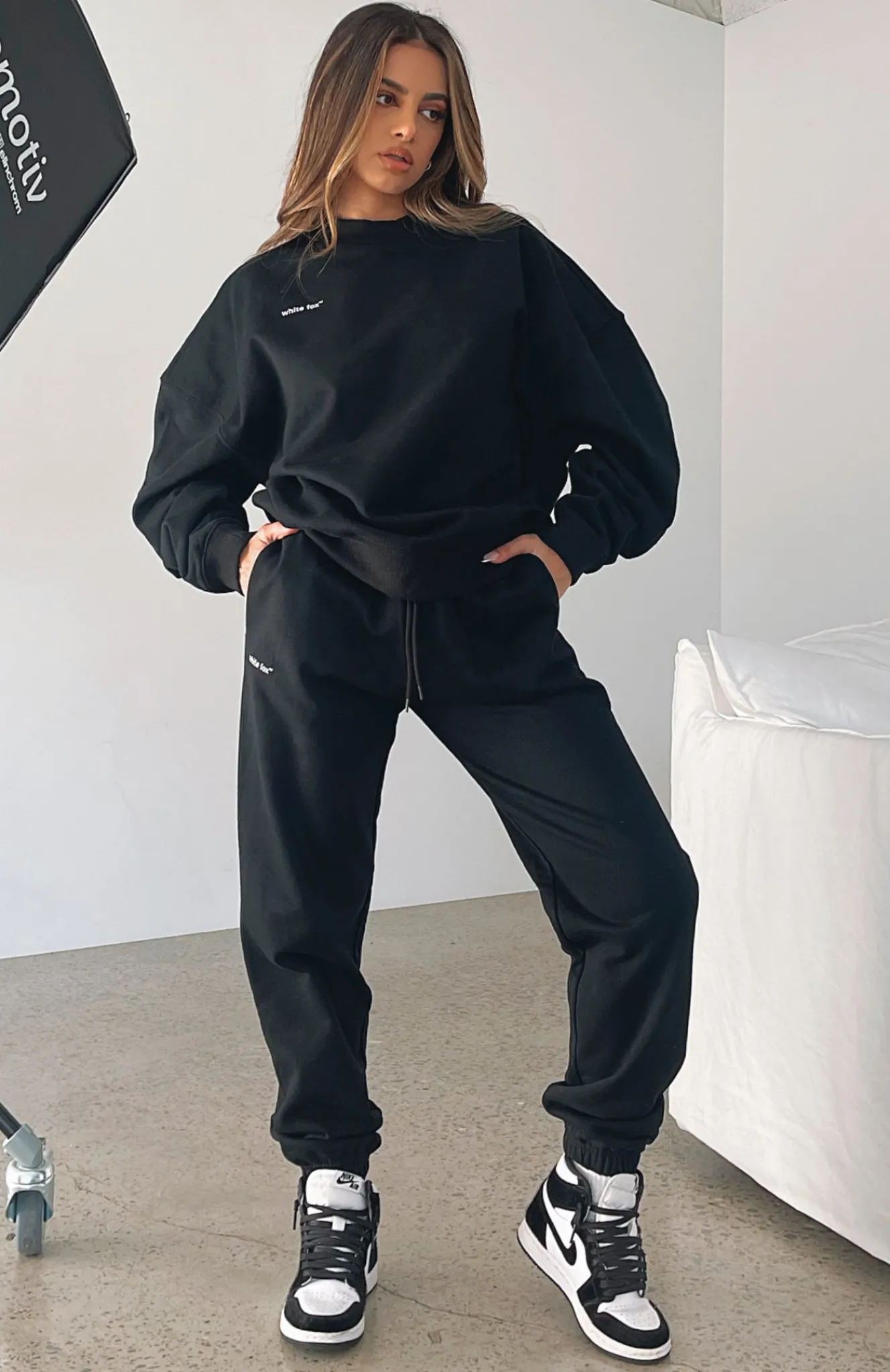 Sweatpants | White Fox Boutique Not An Issue Sweatpants black