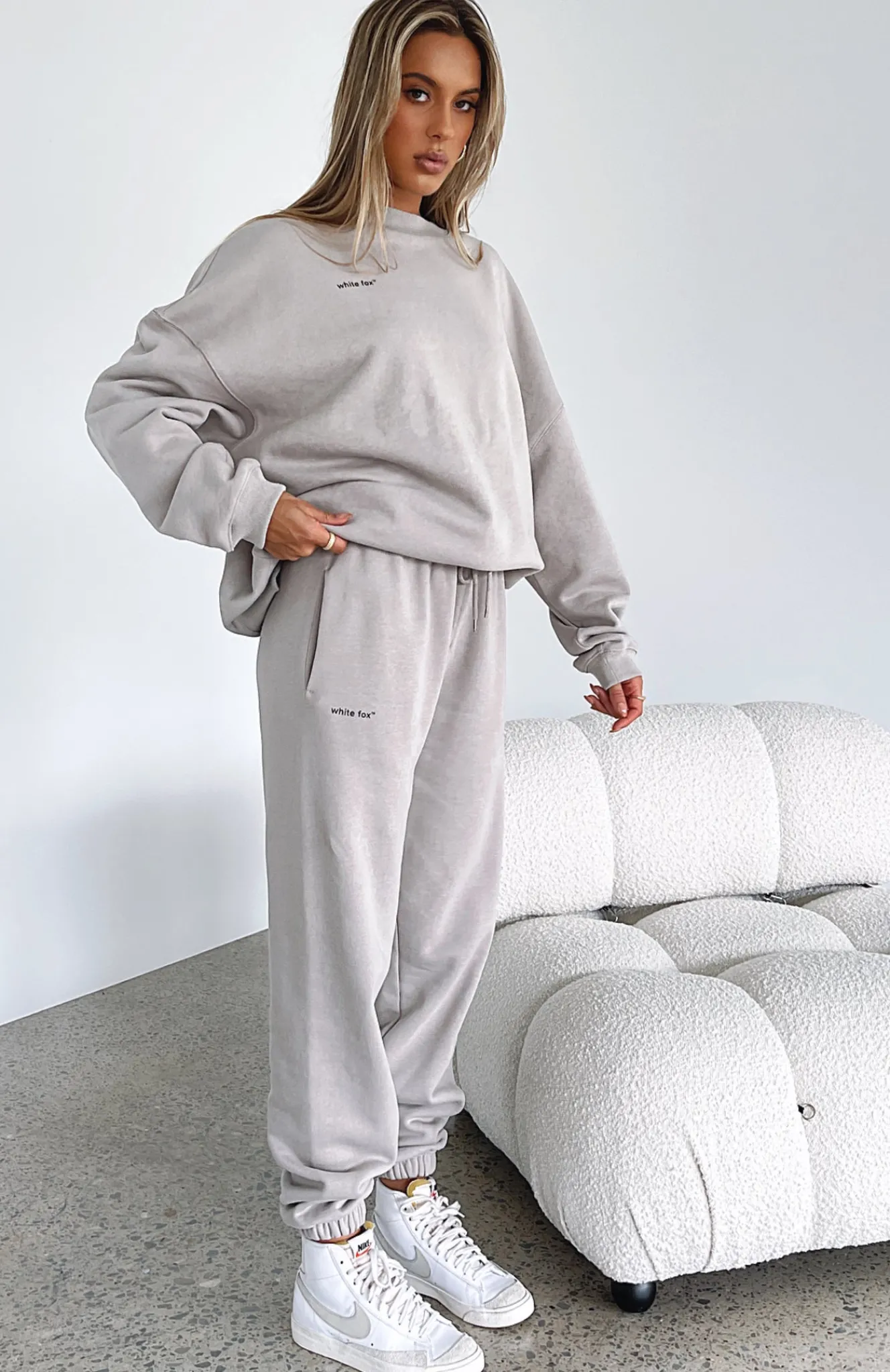 Sweatpants | White Fox Boutique Not An Issue Sweatpants Mushroom grey