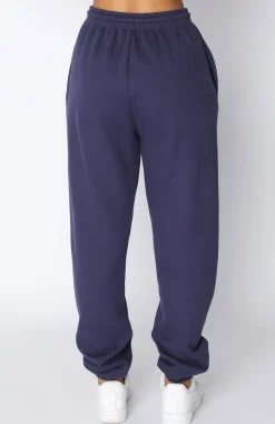 Sweatpants | White Fox Boutique Not An Issue Sweatpants Navy blue