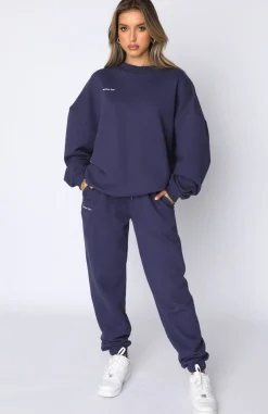 Sweatpants | White Fox Boutique Not An Issue Sweatpants Navy blue