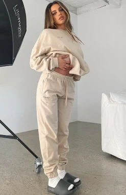 Sweatpants | White Fox Boutique Not An Issue Sweatpants Sand nude