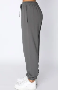 Sweatpants | White Fox Boutique Not An Issue Sweatpants Slate grey