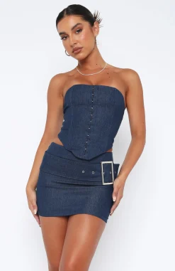 Shirts & Blouses | White Fox Boutique Not Like The Movies Bustier blue