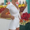Shorts | White Fox Boutique Not Ready To Go Terry Booty Shorts white