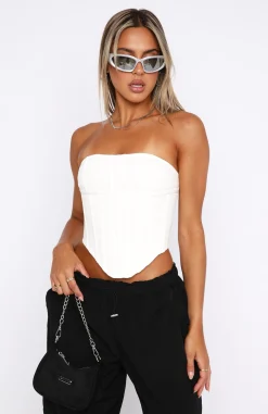 Shirts & Blouses | White Fox Boutique Nothing Without You Bustier Off white