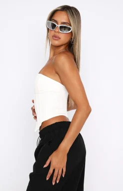 Shirts & Blouses | White Fox Boutique Nothing Without You Bustier Off white