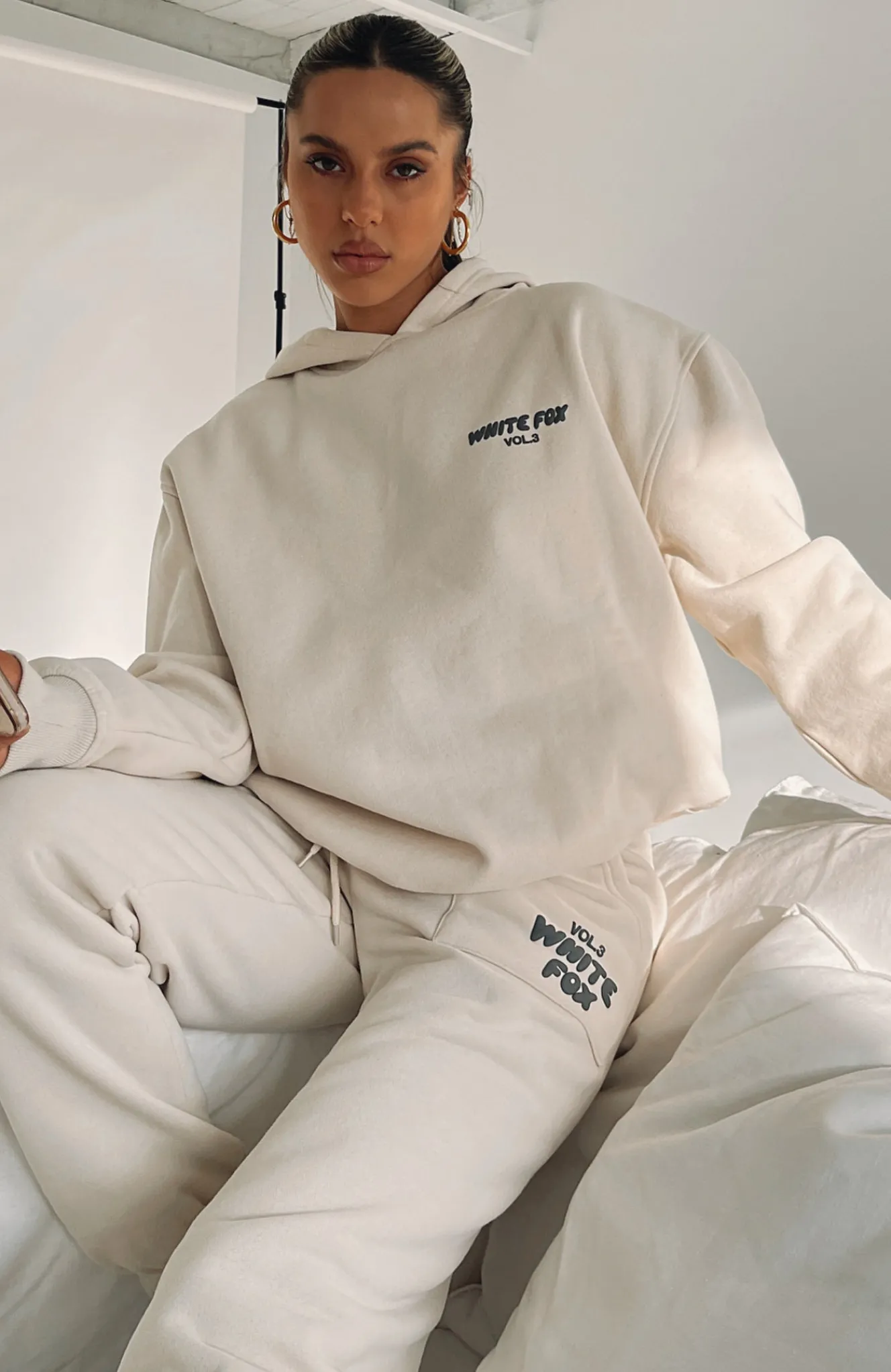 Jackets & Blazers | White Fox Boutique Offstage Hoodie Pebble nude