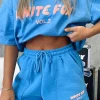 Shorts | White Fox Boutique Offstage Lounge Shorts Azure blue