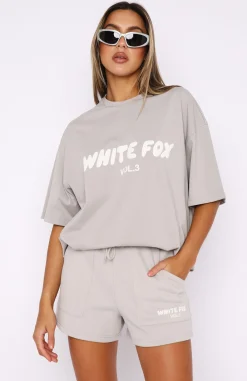 Shorts | White Fox Boutique Offstage Lounge Shorts Moon grey