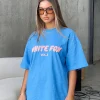 Shirts & Blouses | White Fox Boutique Offstage Oversized Tee Azure blue