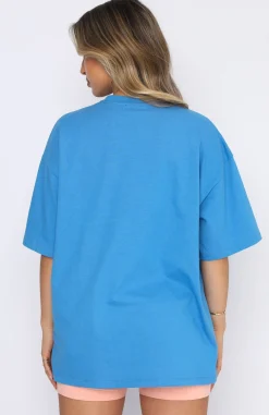 Shirts & Blouses | White Fox Boutique Offstage Oversized Tee Azure blue