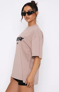 Shirts & Blouses | White Fox Boutique Offstage Oversized Tee Cinnamon brown