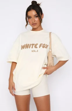 Shirts & Blouses | White Fox Boutique Offstage Oversized Tee Cream white