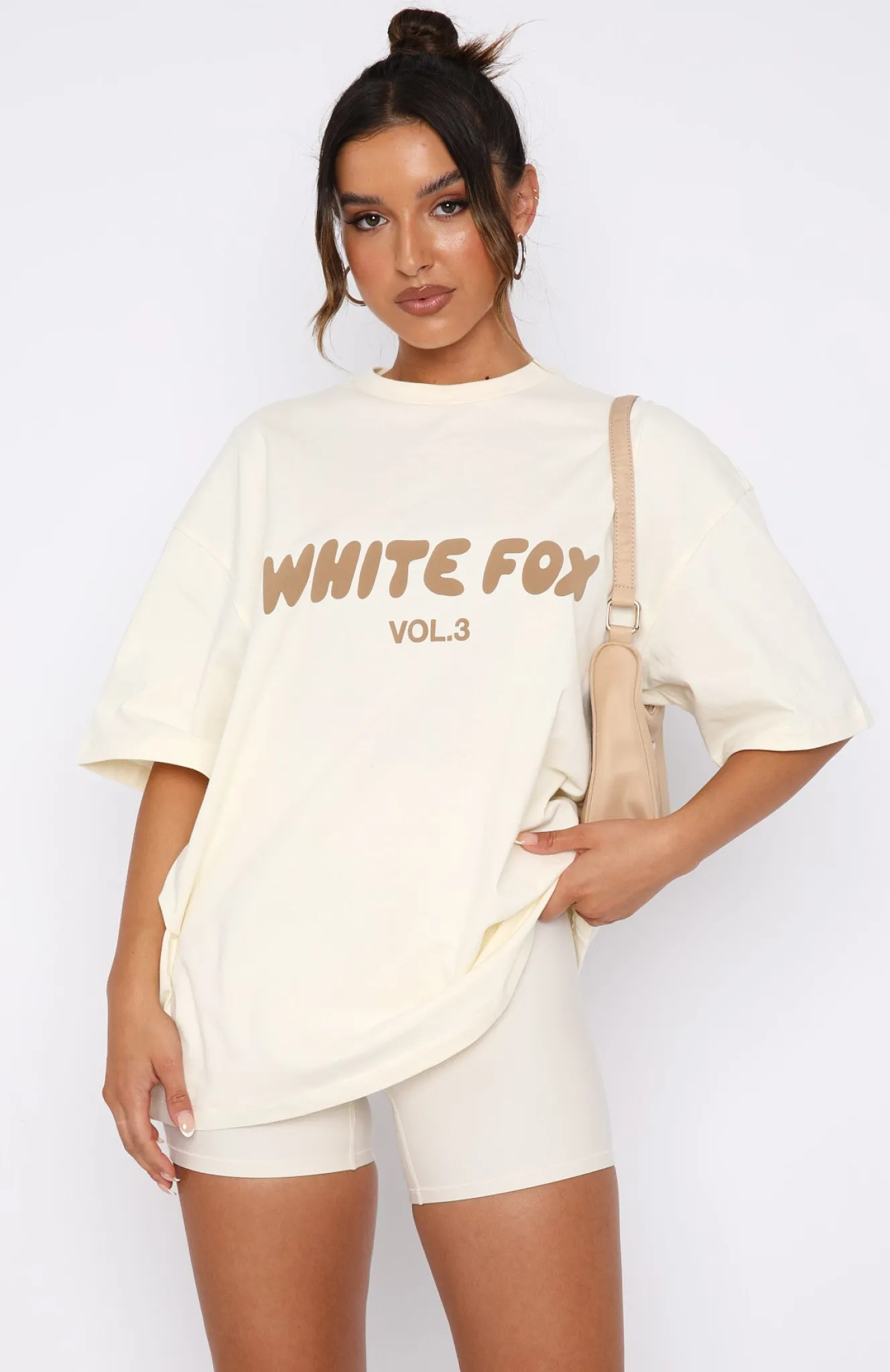 Shirts & Blouses | White Fox Boutique Offstage Oversized Tee Cream white